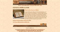 Desktop Screenshot of geneva-bible.com