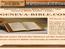Tablet Screenshot of geneva-bible.com